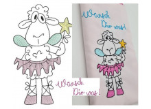 Stickdatei - Wunschschaf Wünsch Dir was